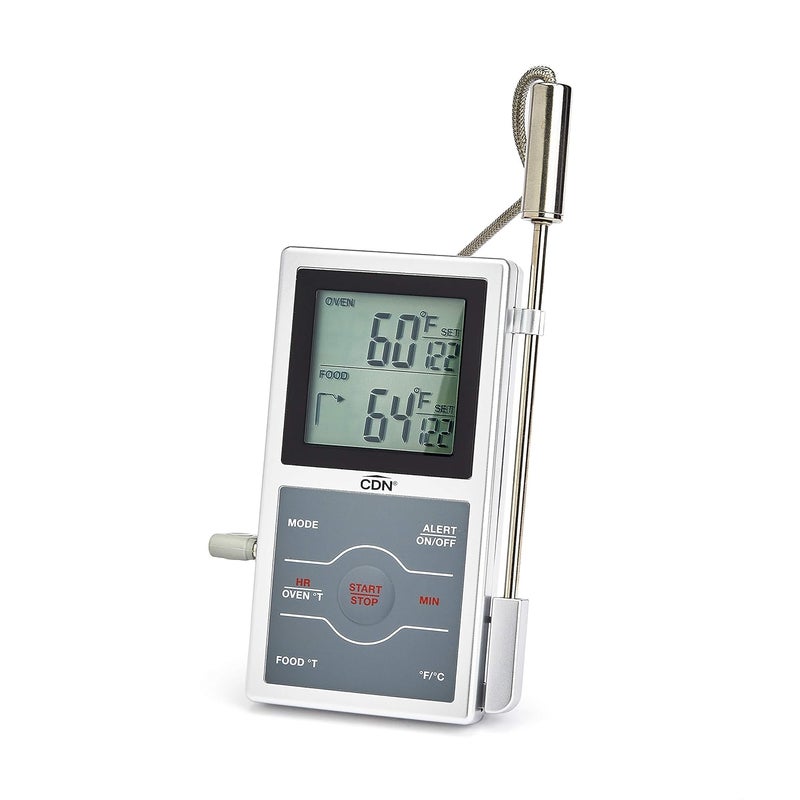 CDN Dual Sensing Programmable Probe Thermometer and Timer for Accurate Cooking - Image 1